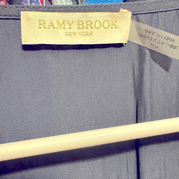 Ramy Brook - NWOT - Blue smocked mini with ruched shoulders - Picture 3 of 3